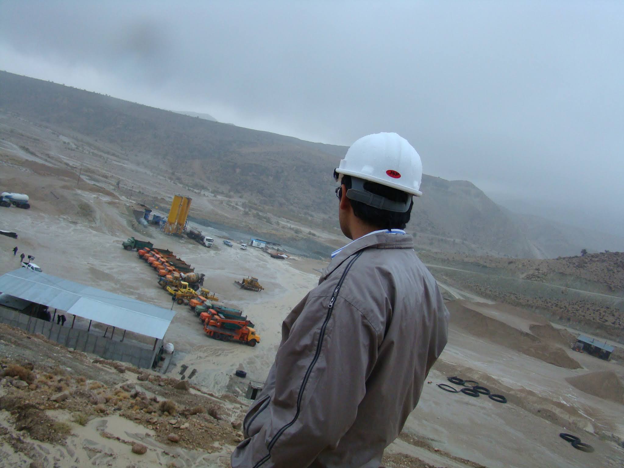 Pooya Karambakhsh at Nargesi Dam Construction Project